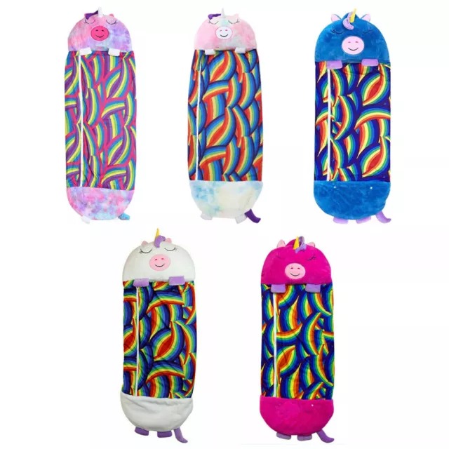 Kids Girl Happy Nappers Warm Blanket Winter Fluffy Sleeping Bag  Birthday Gift 2