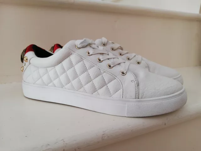 KURT GEIGER LONDON Ludo White Leather Sneakers Size 40 7 RRP 149 65.00 PicClick UK