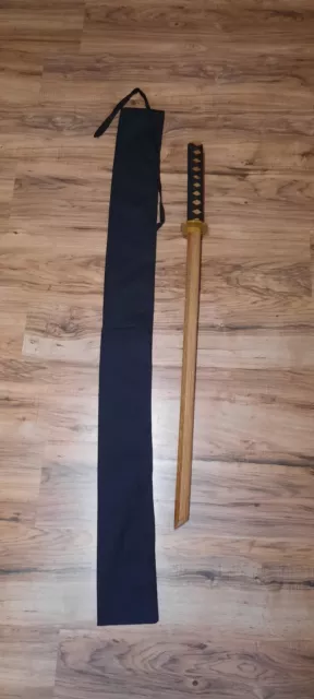 Samurai Holz Übungs -Schwert Bokken Holzschwert EICHE mit Tasche ca. 100 cm NEU