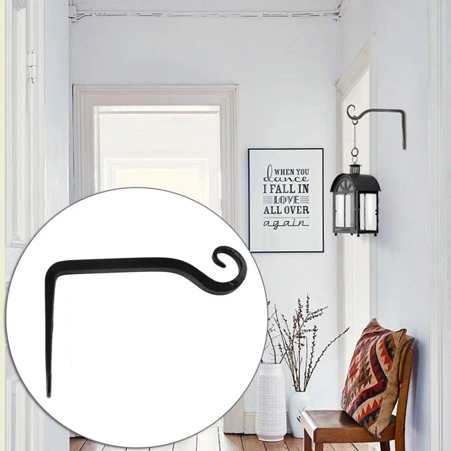 Iron Wall Hook Flower Basket Screws S-Hook Bathroom Kitchen Towel Rack Holders