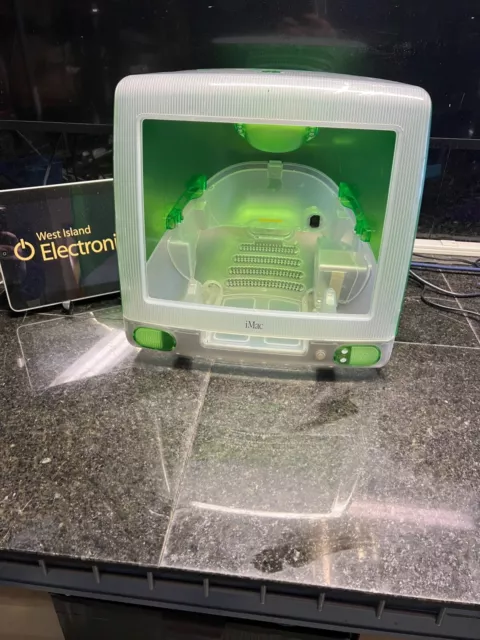 APPLE IMAC G3 333 Lime Green Mac O.S 8.6 Vintage Powers Up APPLE IMAC G3 333 Lime Green Mac O.S 8.6 Vintage Powers Up