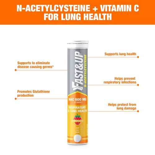 FAST&UP NAC (N-acetilcisteína) + Vitamina C (Paquete de 20 Tabletas Efervescentes) NUEVO 3