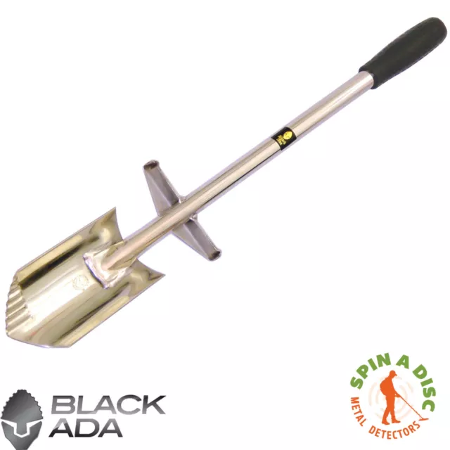 Black ada invader Stainless Steel Trowel - Metal Detecting