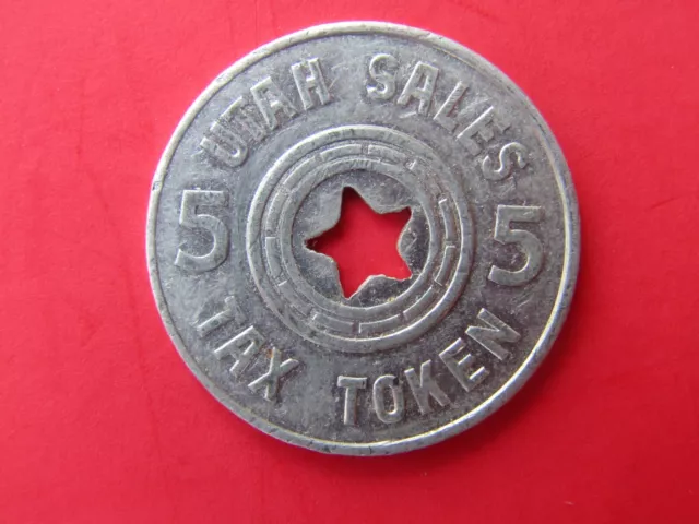 TAX COIN TOKEN UTAH State Sales Tax 5-Mills Emergency Relief Fund Center Star