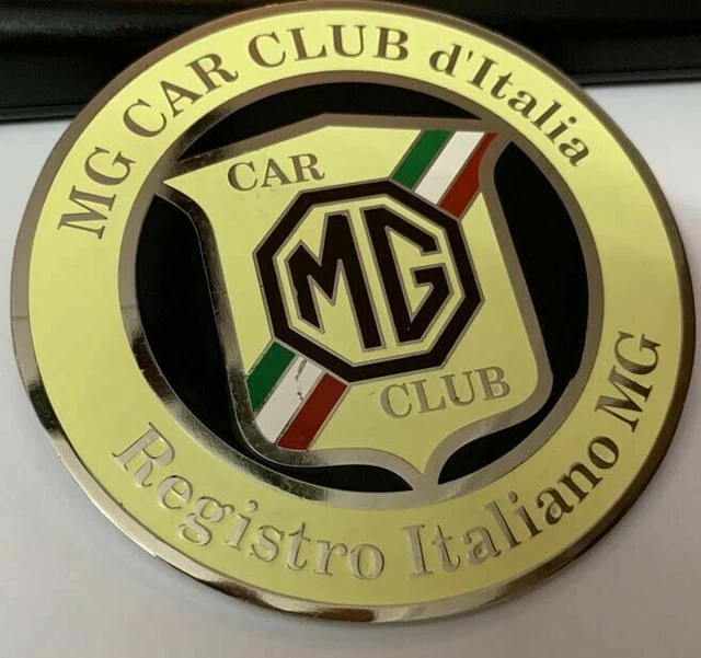 Voiture Badge- MG Club D'Italia Grill Badge Emblème Logos Métal Email