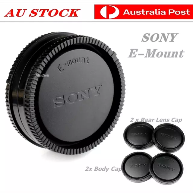 SONY Body Cap + Rear Lens Cap or 2 x Body Cap or 2 x Rear Cap for Sony E-Mount