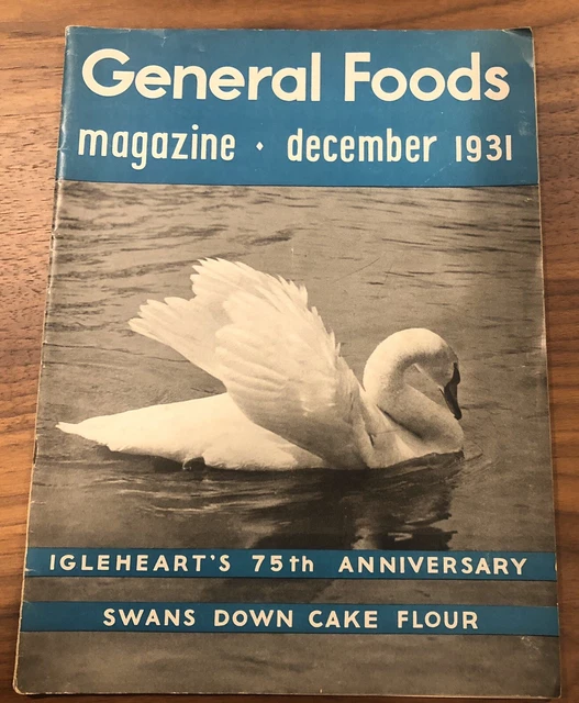 RARE 1931 General Foods VINTAGE MAGAZINE Cooking December TRADE