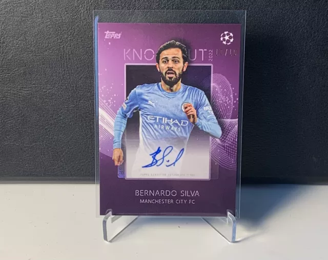 BERNARDO SILVA 🔥 10/10 Auto 🔥 Topps Knockout UCL 2021/22 - Manchester City