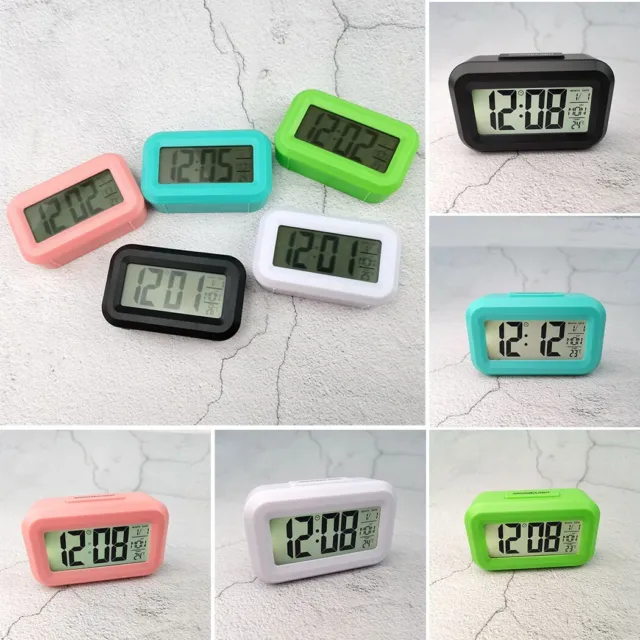 Numérique LCD Snooze Électronique Alarme clock LED Rétro-éclairé Calendrier