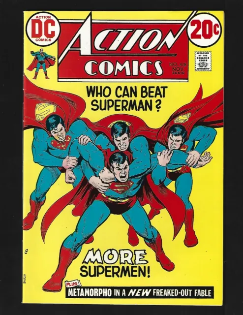 Action Comics #418 VF+ Superman Brainiac Lex Luthor Metamorpho Sapphire Stagg