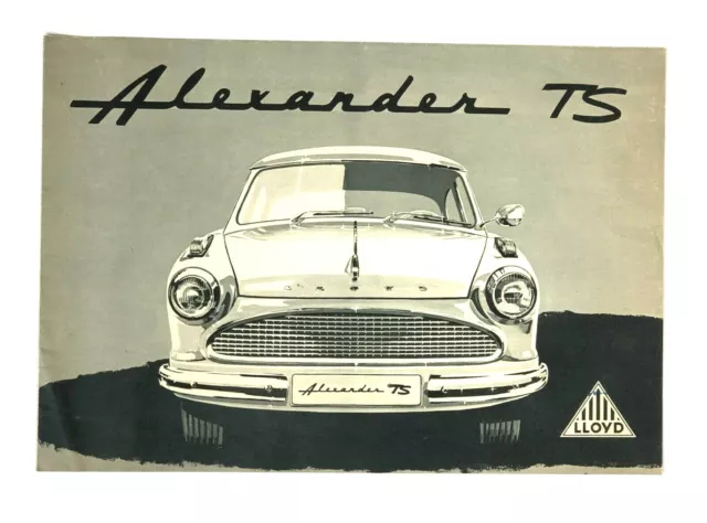 1959 Lloyd Alexander TS Sales Brochure Poster Artwork Specifications Vintage