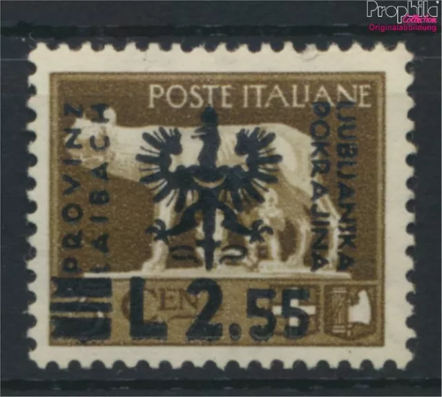 Briefmarken Laibach (Dt.Bes.2.WK.) 1944 Mi 14 mit Falz (9786293