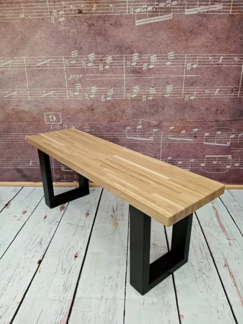 Wooden Oak Bench Kitchen Dining Room Hallway Seat Solid 100% Wood Handmade