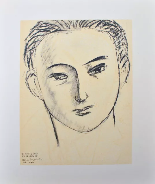 Henri MATISSE : Jeune homme fringant, LITHOGRAPHIE Signée, 1954