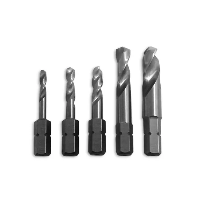 Milescraft High Speed Steel Stubby Drill Bit Set 5 pk