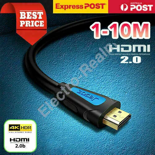 Premium HDMI Cable v2.0 Ultra HD 4K 2160p 1080p 3D High Speed Ethernet HEC