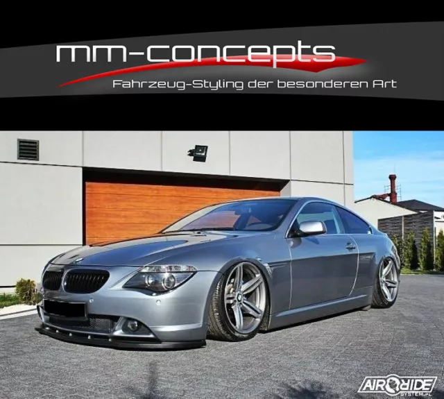 CUP Spoilerlippe SCHWAR für 6er BMW E63 Spoilerschwert Frontspoiler Lippe ABS V1