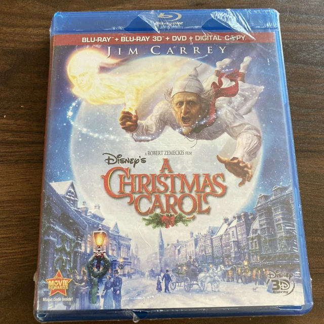 DISNEYS A CHRISTMAS Carol (Blu-ray/DVD, 2010, 4-Disc Set, 3D