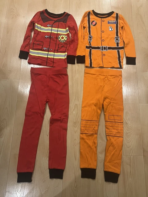 Old Navy Toddler Boy Pajama Sets 5T Firefighter & Astronaut