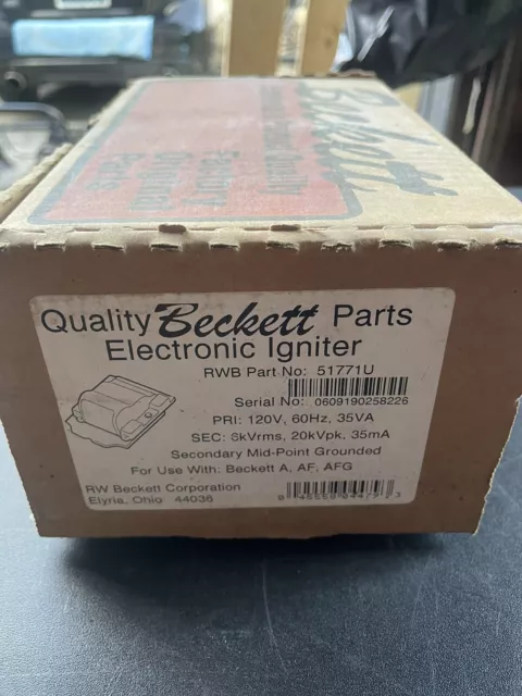 Electronic Oil Igniter w/Beckett A-Base for Furnace Burner Heater Part 51771u