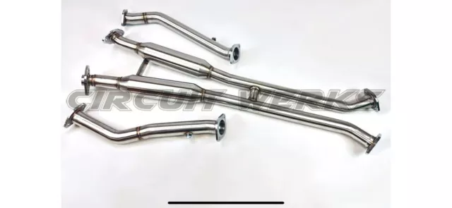 Lexus GS-F Resonated Mid-Pipe Exhaust System 2016-2020 Circuit Werks GS-F V8 VIP