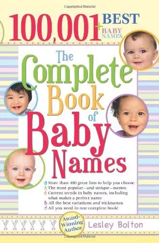 The Complete Book of Baby Names (Complete Book of)... by Lesley Bolton Paperback