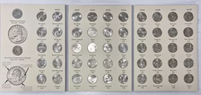 USA 50 State Quarter Set in Album komplett 1999 - 2008 #52850