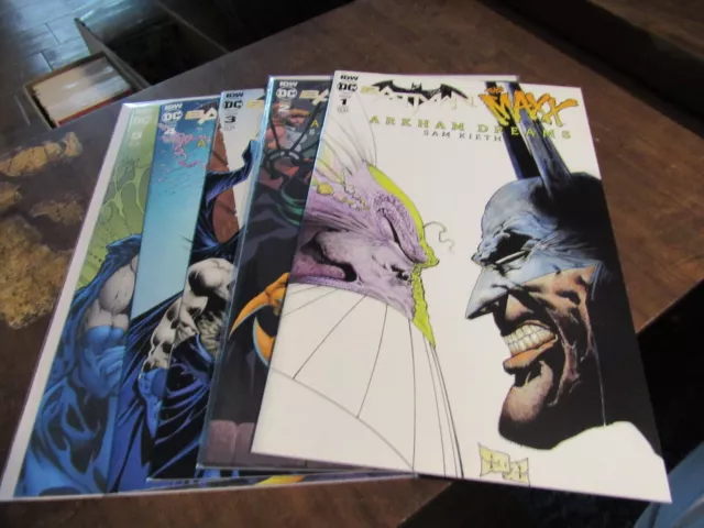 Batman the Maxx Arkham Dreams #1 2 3 4 5 Sam Kieth DC IDW Crossover Comic Set