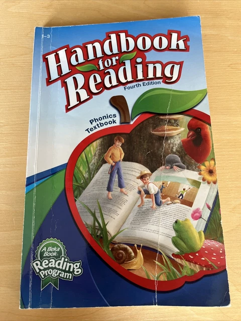 Abeka Reading Program HANDBOOK FOR READING Phonics Textbook homeschooling 1-3gr