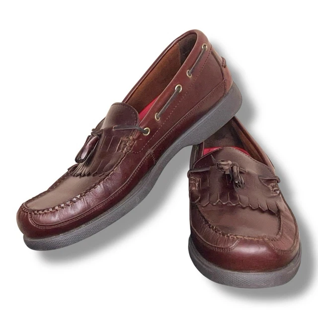 Mocassins Bateau Bass HARRY II En Cuir Marron Homme - Pointure 7.5 M, Occasion