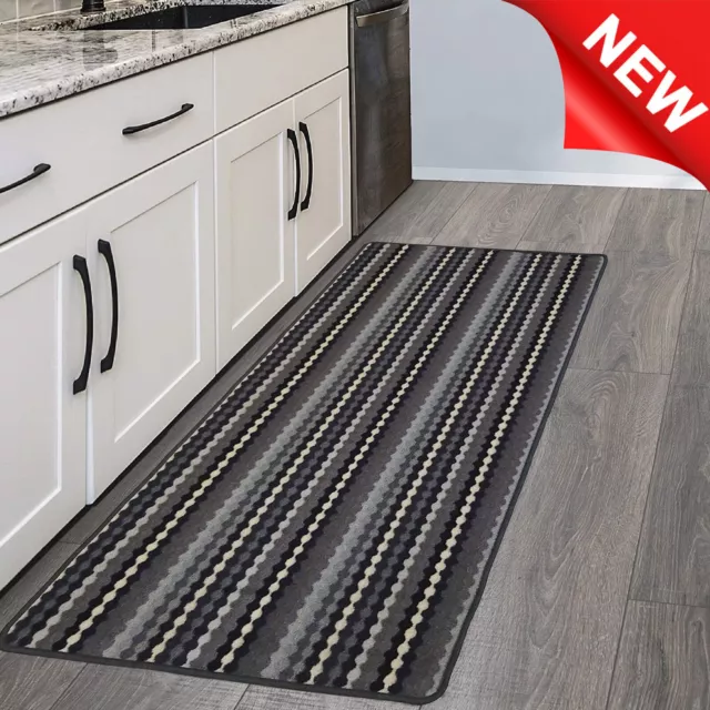 Kitchen Rug Small Medium Large Machine Washable Rugs Non Slip Modern Floor Mat