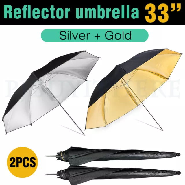 Photography Kit Light Stand Speedlite Umbrella Lighting/Bracket B/33" Umbrellas 3