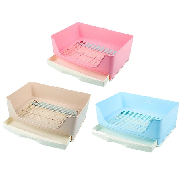 2 schichten Kaninchen Käfig Wurf Box Töpfchen Trainer für Guinea Pig Kleine