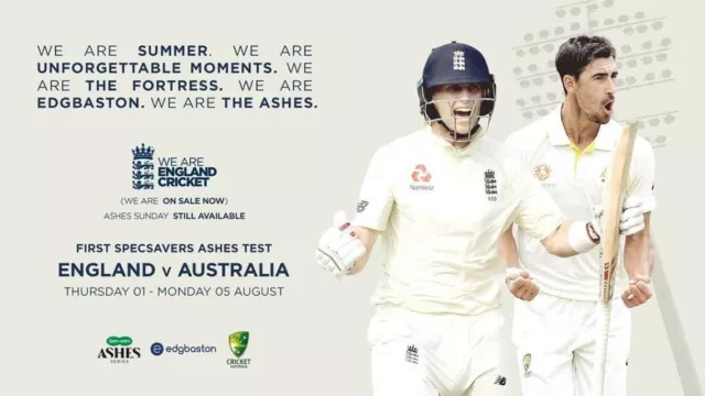 England V Australia 1St Ashes Test Edgbaston 1-5 August 2019 Offical Programme 2