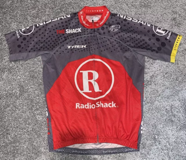 Trek Radio Shack Shirt Bontrager Cycling Jersey Livestrong Bike Racing Medium