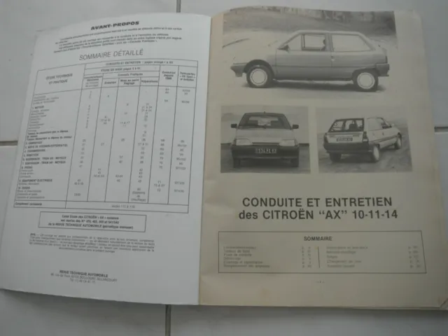 Revue Technique Automobile Citroen  Ax Essence  1993 2