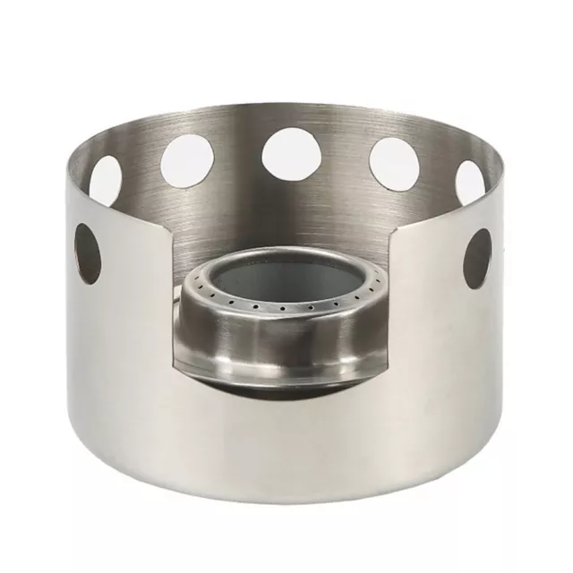 Stainless Steel Camping Alcohol Stove Vent Design Perfect for Hiking and BBQ