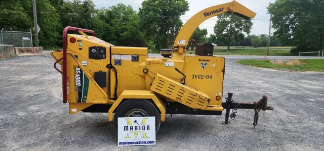 2015 Vermeer BC1000XL Towable Chipper. 791 Hours!! 85 HP Gas Engine! Smart Feed!