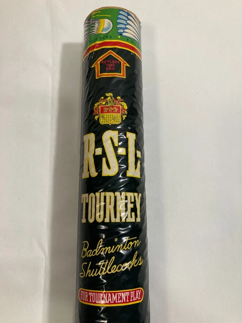 Vintage - RSL Tourney Real Feather Shuttlecocks - Badminton - In Orig Package