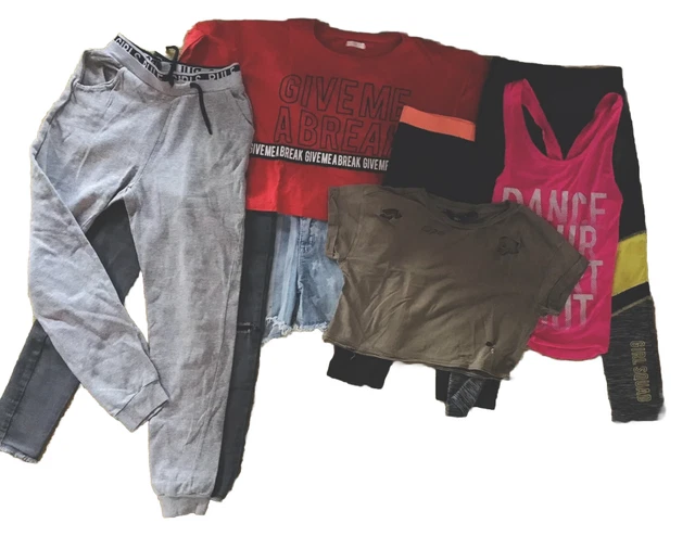 ❤️ Girls 9-10 years Sporty Dance Clothes ￼bundle of 8: New Look, Tu, Zara, H&M