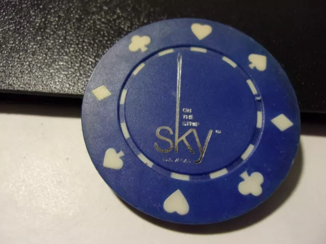 THE SKY ON THE STRIP CASINO NCV hotel casino gaming poker chip - Las Vegas, NV