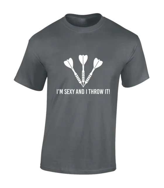 I'm Sexy And I Throw It Mens T Shirt Funny Darts Player Design Gift Present Idea