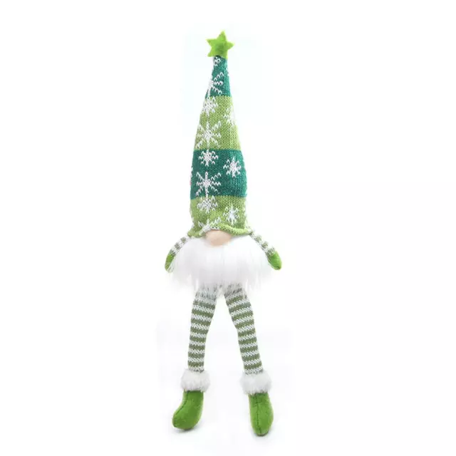 Glowing Gnome Christmas Faceless Doll with Light Xmas Home Decor (Green)