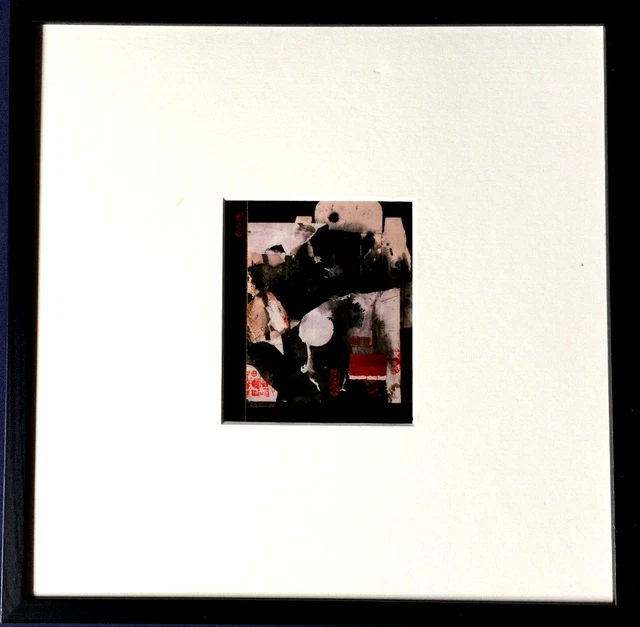 Antoni Clave Pintura-Collage Hand-Signiert, Múltiple con Marco, Firmado