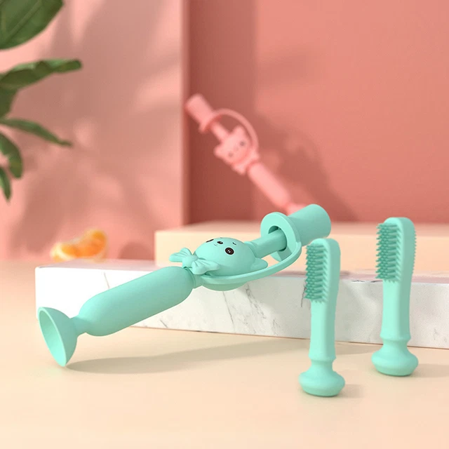 1 set spazzolino da denti neonato aspetto adorabile cura orale alta temperatura