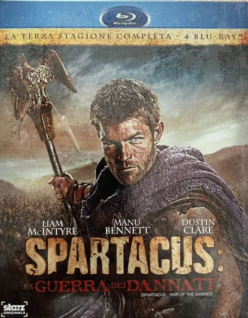 Blu-ray *** SPARTACUS - STAGIONE 3 - LA GUERRA DEI DANNATI *** Fuori Catalogo