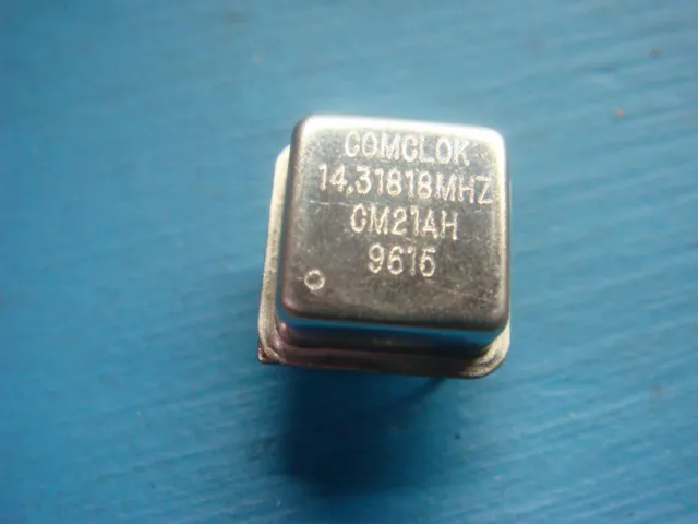 (5) COMCLOK CM21AH-14.31818 MHz 5V 8 PIN HCMOS CRYSTAL CLOCK OSCILLATOR 14.31818