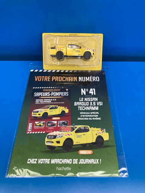 HACHETTE VÉHICULES LÉGERS SAPEURS-POMPI 1/43 N°41 Nissan Baroud 3.5 VSI
