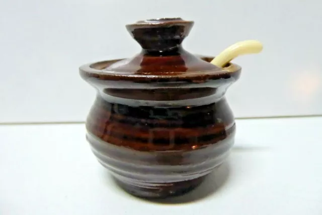 Beryl Armstrong Mustard Pot Vintage Australian Pottery Ceramic Studio #2