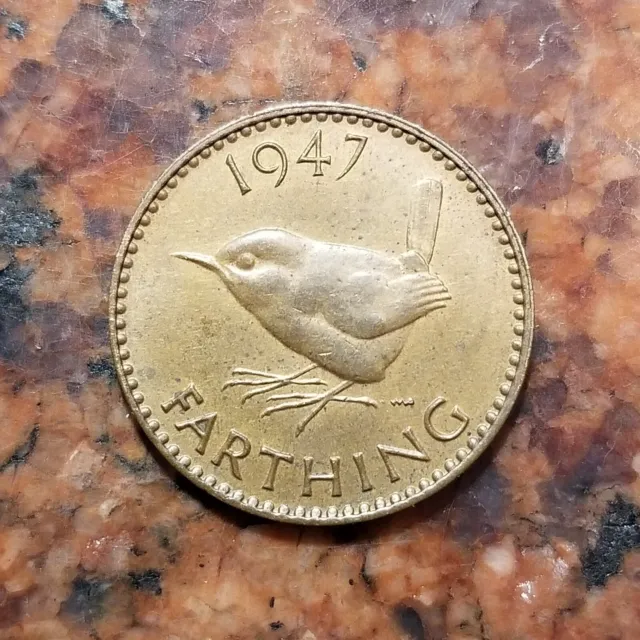 1947 Great Britain Farthing Coin - #B1939